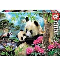 Educa Púsluspil - 1000 Kubbar - Morning Panda