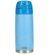Nuby Termosflaska m. Sugrör - 420ml - Blå