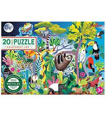 Eeboo Puzzel - 20 Bakstenen - Leven in Het Regenwoud