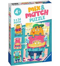 Ravensburger Púsluspil - 3x24 Kubbar - Mix & Samsvörun