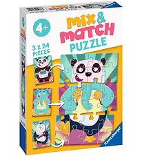 Ravensburger Púsluspil - 3x24 Kubbar - Mix & Samsvörun