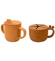 Done By Deer Drinking and Snack Cup - 2-Pack - Peekaboo - Mustar
