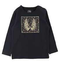 Petit by Sofie Schnoor Blouse - Elenor - Black w. Wings
