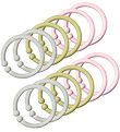 BIBS Upphängningsringar/Slingor - 12-pack - Haze/Äng/Blossom