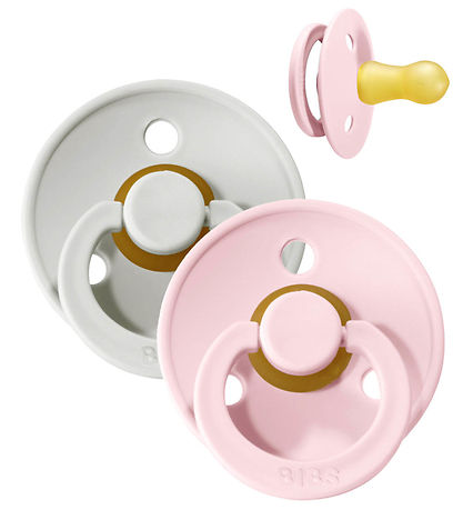 BIBS Colour Schnuller - 2er-Pack - Gr. 1 - Rund - Haze/Blossom