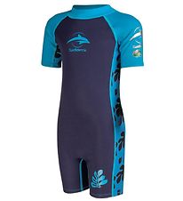 Konfidence Coverall Swimsuit - UV50+ - Palm Maui Blue