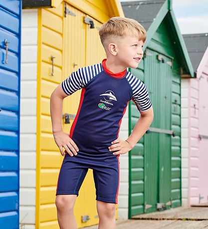 Konfidence Badoverall - UV50+ - Hamptons Blue Stripe