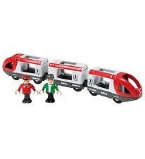 BRIO Farþegalest - 5 Partar - Rautt/Hvítur 33505