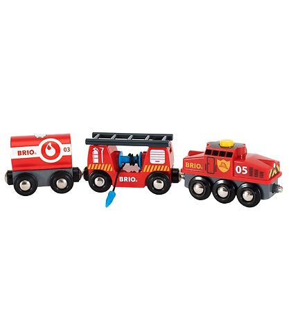 BRIO Björgunarlest - 24,2 cm - 4 Partar - Rautt 33844