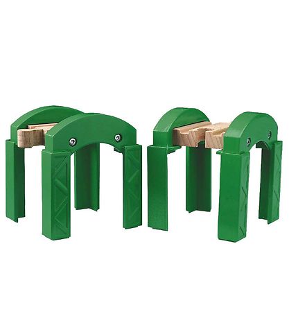 BRIO World Bridge pillars - Green 33253