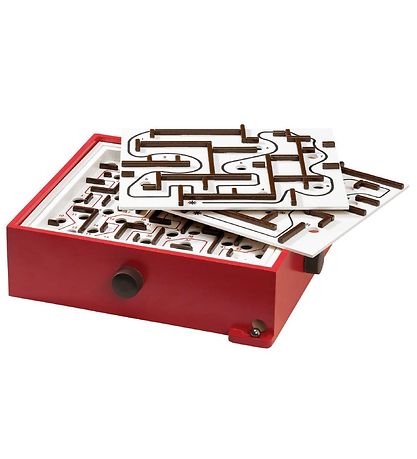 BRIO Games Bead Maze Game w. Practice boards - Red 34020