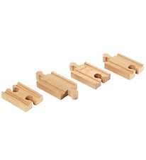 BRIO World Mini Straight Tracks - 4 pcs - Wood 33333