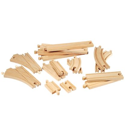 BRIO World Rail set - 16 Parts - Wood 33402