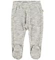 Joha Leggings w. Footies - Grey Melange 
