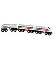 BRIO High Speed Train - Wood - White w. Grey/Red/Black 33748