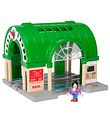 BRIO World Train station - Green/Gray/Wood 33649