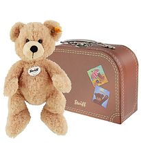 Steiff Gosedjur i Resväska - Fynn - 28 cm - Beige