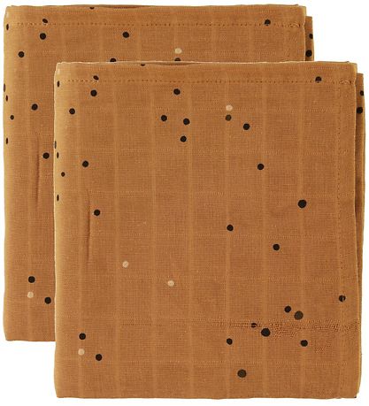 Done By Deer Swaddle - 120x120 - 2-pack - Dreamy Dots - Mustard