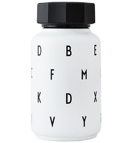 Design Letters Thermo Bottle w. Straw - 330 ml - White