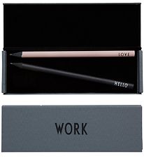 Design Letters Pencil Case - Work - Grey