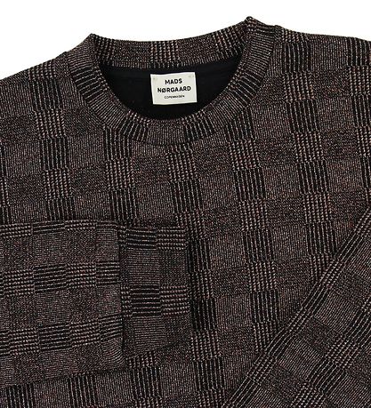 Mads Nørgaard Long Sleeve Top - Talinka - Black Check