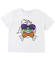 Stella McCartney Kids 티셔츠 - 흰색 포함 물고기/패치