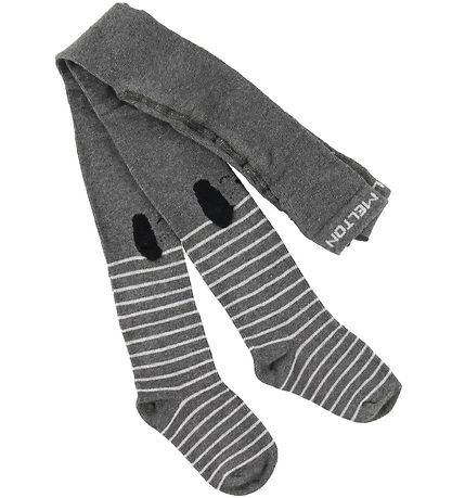 Melton Panty's - Grijs/Wit
