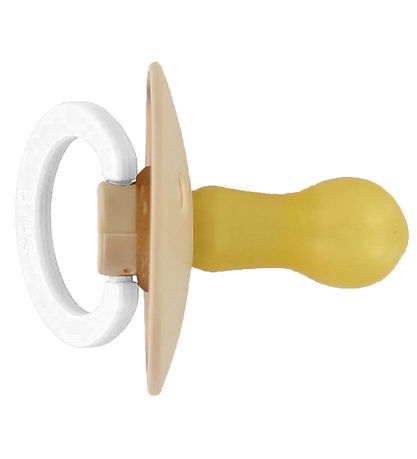 BIBS Colour Glowing Pacifiers - Size 2 - 2-Pack - Round - Vanill