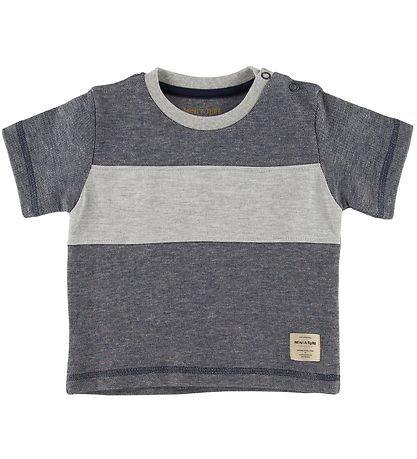 Mini A Ture Stuttermabolur - Lyad - Ombre Blue