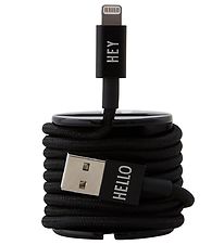 Design Letters Latauskaapeli - iPhone - USB-A/Lightning - Musta