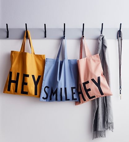 Design Letters Tygkasse - Hey - Rosa