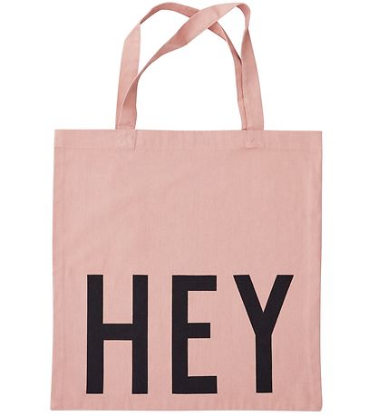 Design Letters Tygkasse - Hey - Rosa