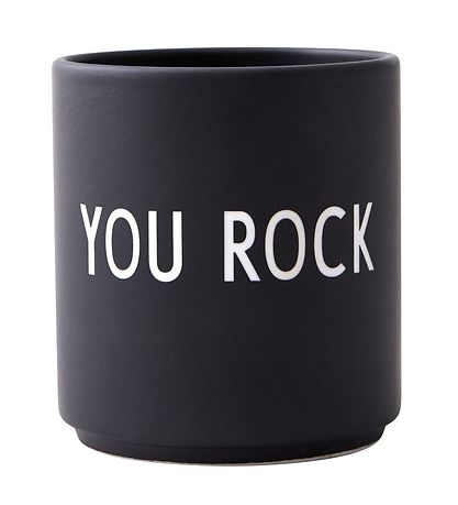 Design Letters Kopp - Favourite - Porselen - Svart Du Rock