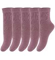Minymo Strumpor - 5-pack - Dusky Orchid