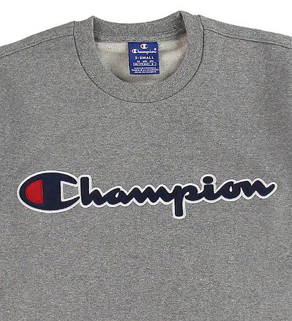 Champion 패션 맨투맨 - 그레이 멜란지 포함 로고
