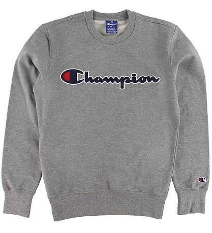 Champion 패션 맨투맨 - 그레이 멜란지 포함 로고
