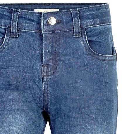 The New Jeans - Stokkhólmur Regular - Blár Gallaefni