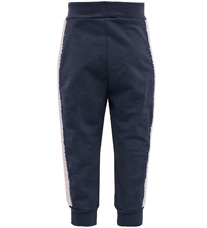 Hummel Joggingbuxur - HMLLiv - Dökkblátt/Bleikt
