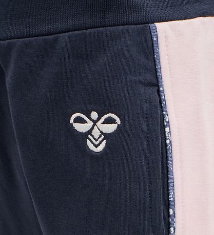 Hummel Joggingbuxur - HMLLiv - Dökkblátt/Bleikt