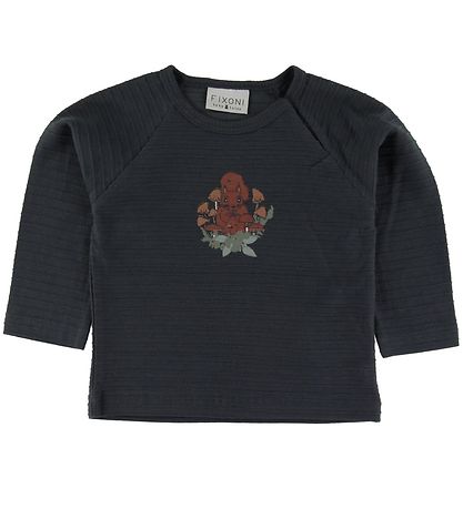 Fixoni Pullover - Anthrazit m. Eichhörnchen