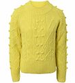 Hound Tröja - Stickad - Lime m. Mönster