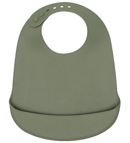 We Might Be Tiny Bib - Silikone - 2-pack - Sage/Yellow