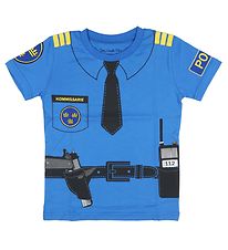 Den Goda Fen Kostüm - Polizei - Blau