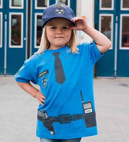 Den Goda Fen Costume - Police - Blue