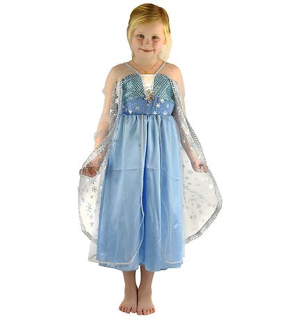 Den Goda Fen Costume - Frozen-Dress - Blue