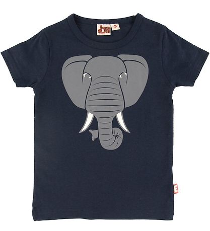 DYR-Cph T-shirt - Animal primate - Navy w. Elephant