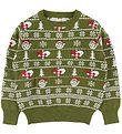 Jule-Sweaters Blússa - Stílhreina Julesweater - Grænt