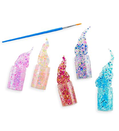 Ooly Glitter - 5 pcs. - Mini Dots w. Brush