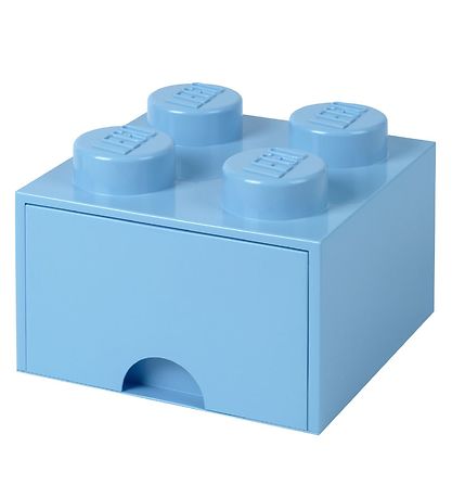 LEGO® Storage Storage Drawer - 4 Knobs - 25x25x18 - Light blue