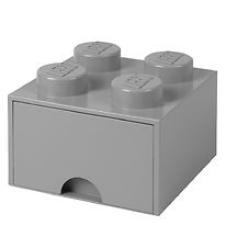 LEGO® Storage Storage Drawer - 4 Knobs - 25x25x18 - Grey